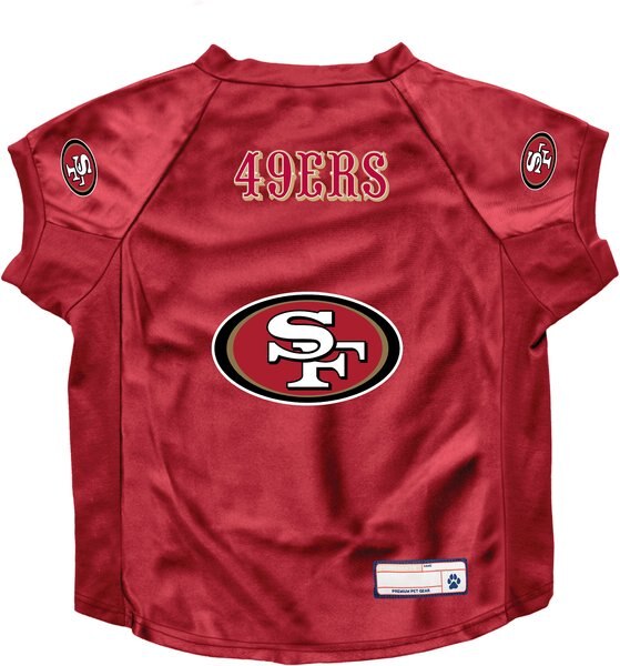 Littlearth NFL Stretch Dog and Cat Jersey， San Francisco 49ers