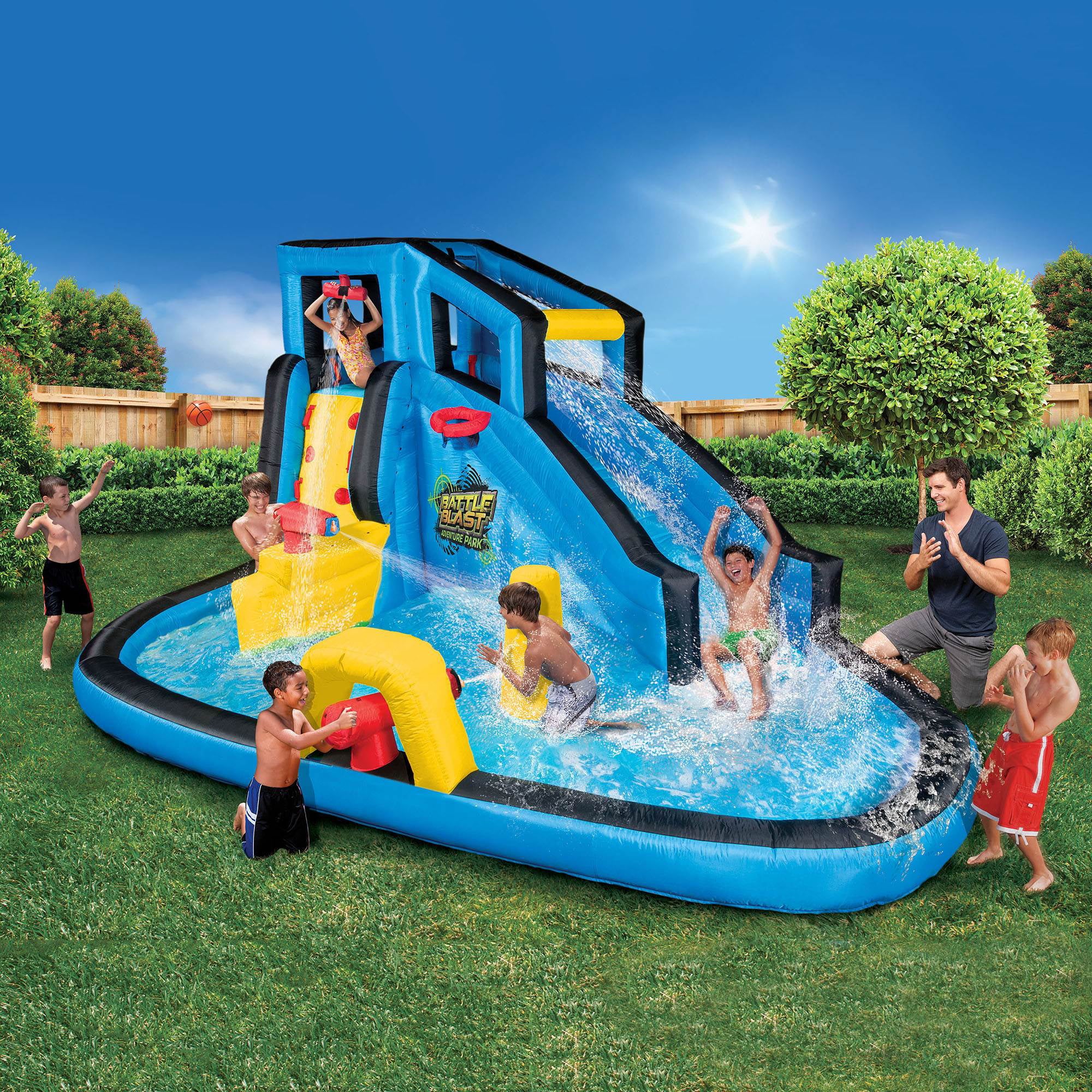 Banzai Inflatable Battle Blast Water Park