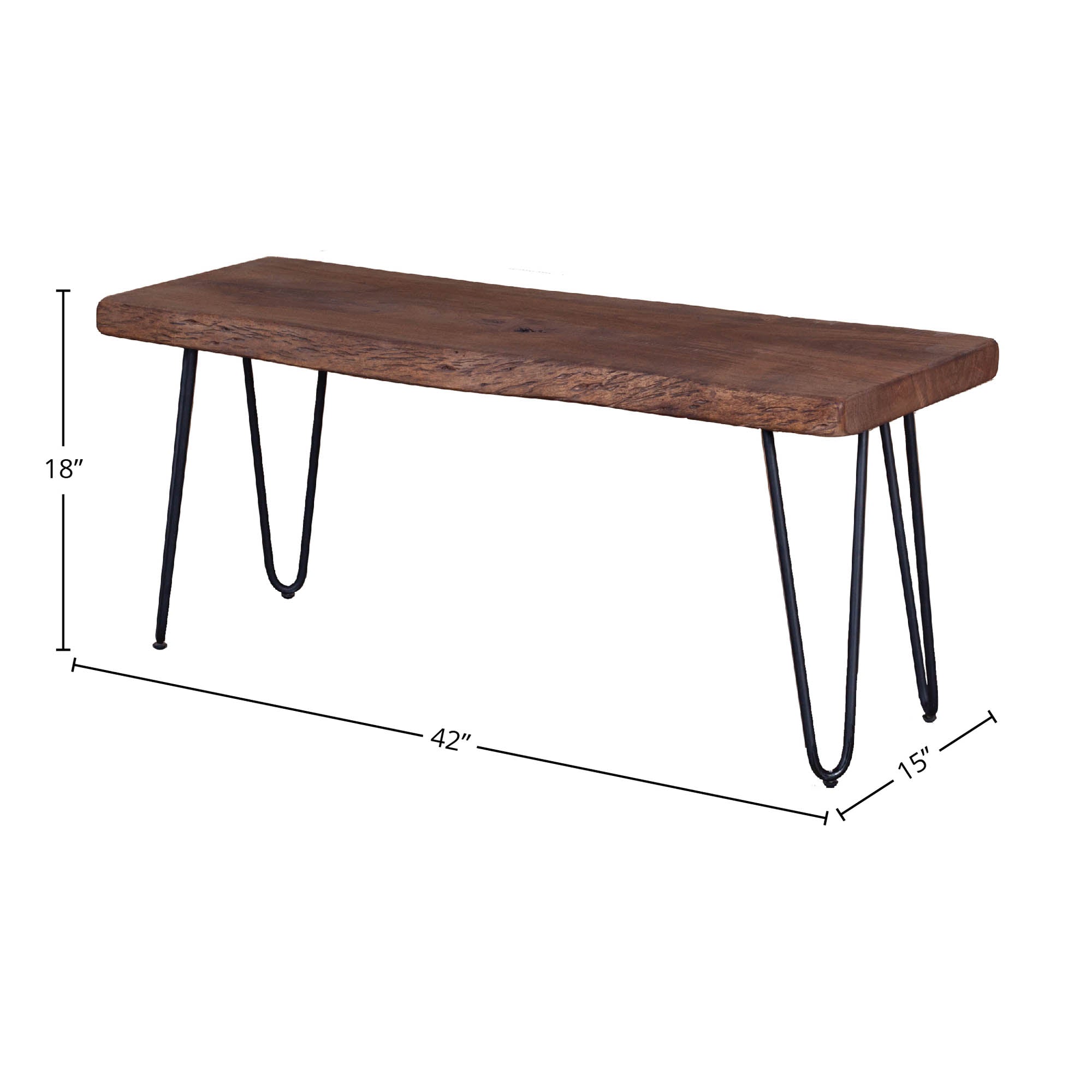 Organic Bench - Matte Brown