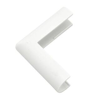 Legrand Wiremold CordMate Cord Cover Outside Elbow Cord Hider for Home or Office Holds 1 Cable White C18