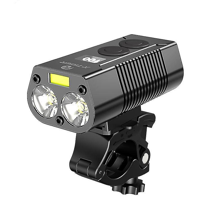 Bike Light Headlight Rechargeable Led 5200mah Mtb Bicycle Light Flashlight Bike Accessories