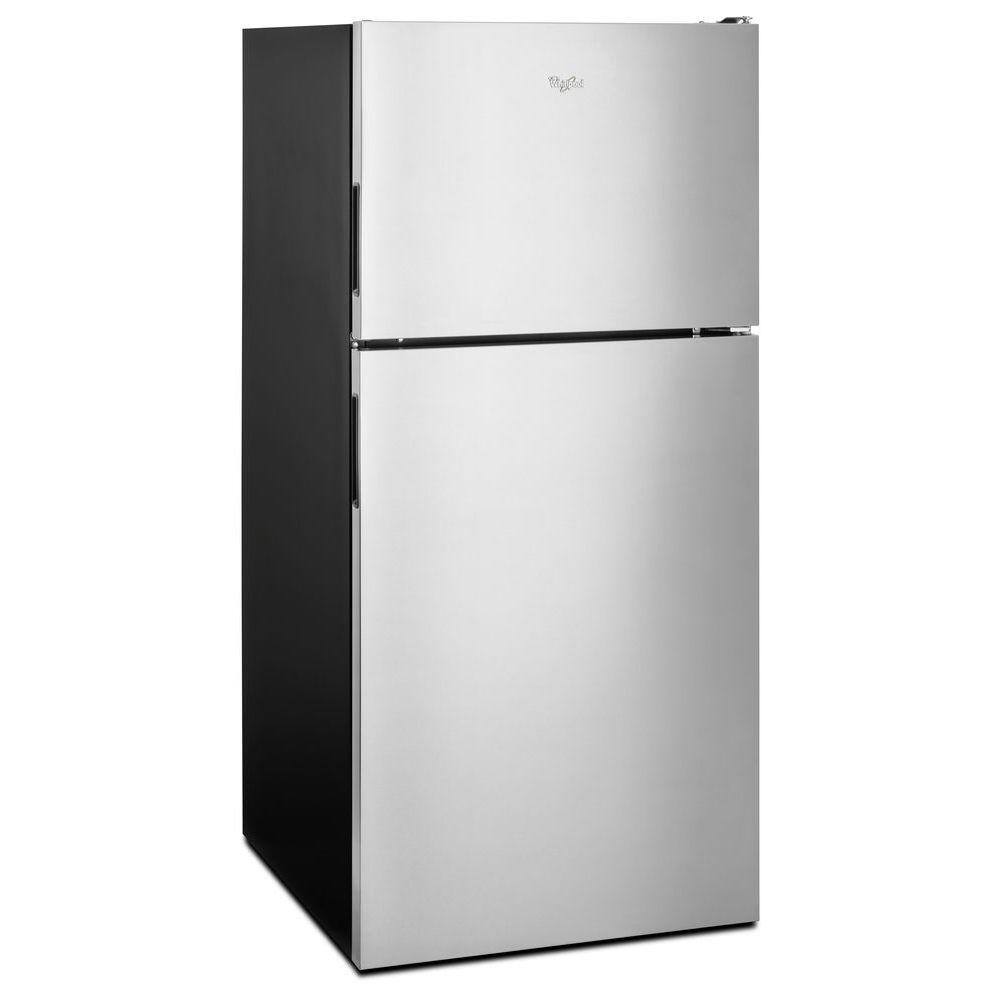 Whirlpool 18.2 cu. ft. Top Freezer Refrigerator in Stainless Steel WRT348FMES