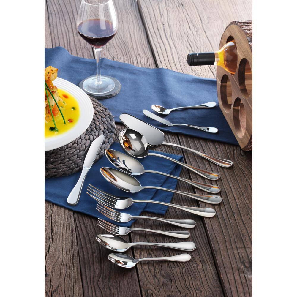 Artaste Rain 47-Piece 1810 Stainless Steel Flatware Set Service for 8 56440