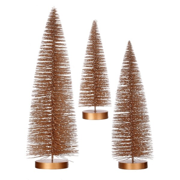 9/12/15 Snow Tipped Bristle Tree Set of 3