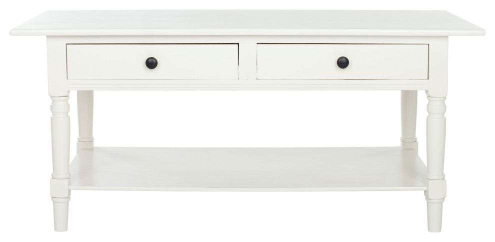 Safavieh Boris 2 Drawer Coffee Table   Traditional   Coffee Tables   by Safavieh  Houzz