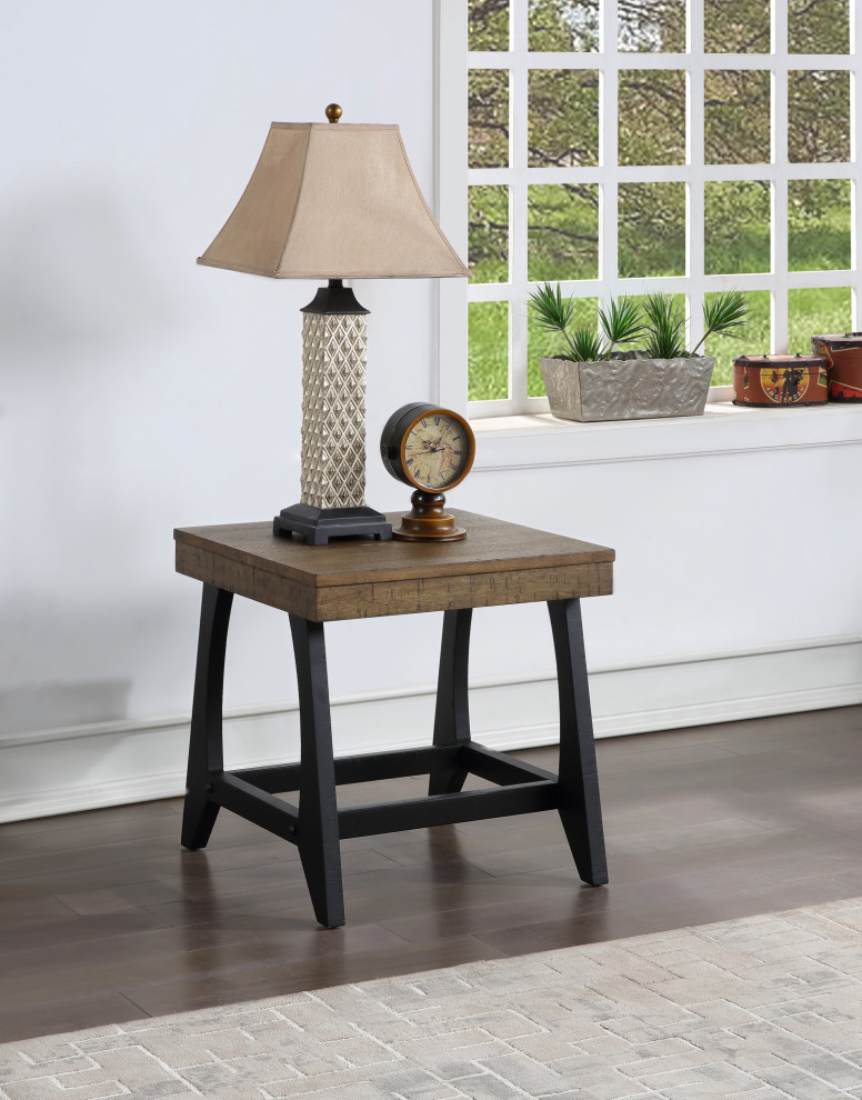 Ralston End Table   Industrial   Side Tables And End Tables   by Steve Silver  Houzz