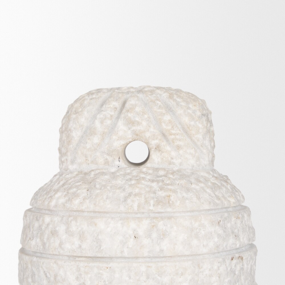 Irina Small White Marble Door Stopper