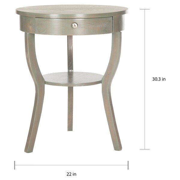 SAFAVIEH Kendra Ash Grey End Table - 22