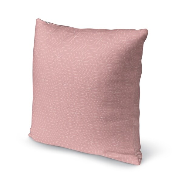 ZEUS PINK AND WHITE Accent Pillow By Kavka Designs