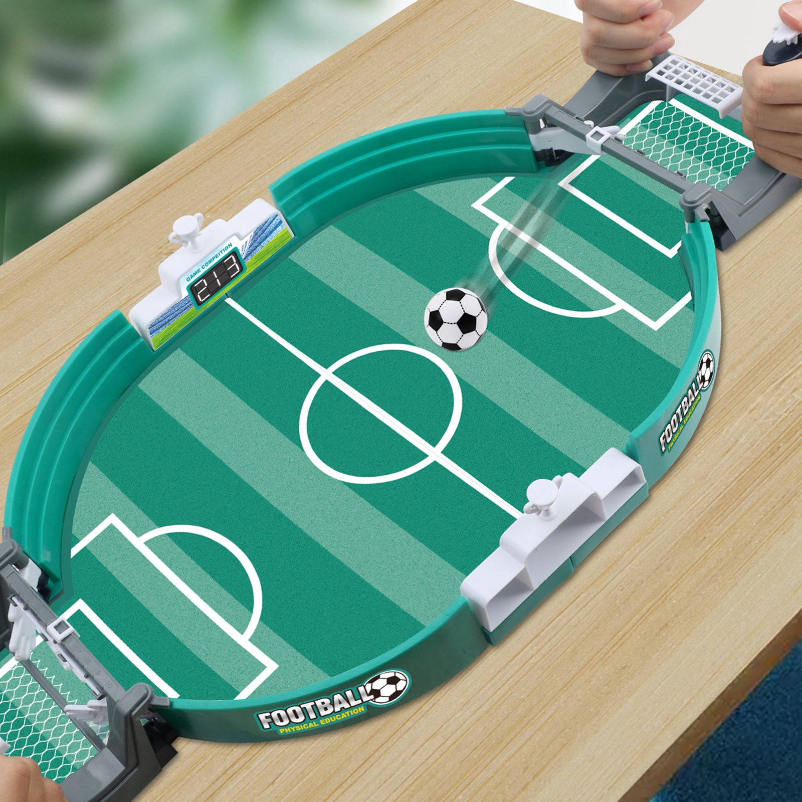 Clearance! Mini Foosball Games with 7 Pcs Mini Football, Football Tables Football Games Table Top Football Game, Table Top Soccer Game for Kids, Desktop Sport Board Game for Family Game Night Fun