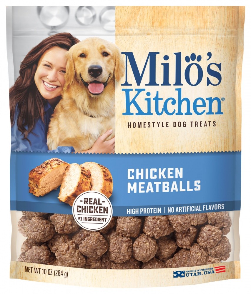 Milo's Kitchen Chicken Meatballs Dog Treats - 10 oz