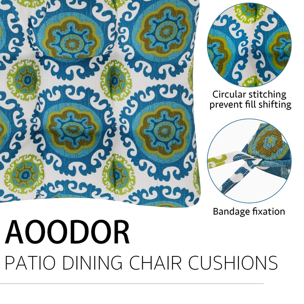 Aoodor Patio Chair Cushion Fabric Slipcover Foam 19.5\