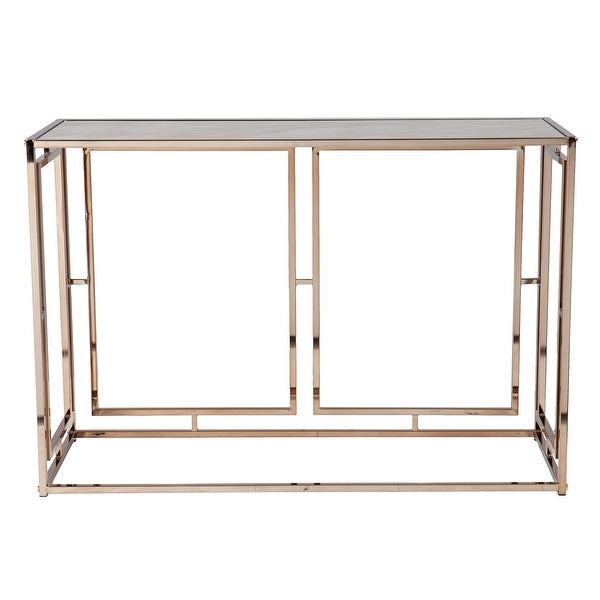 SEI Furniture Simons Faux Marble Console Table