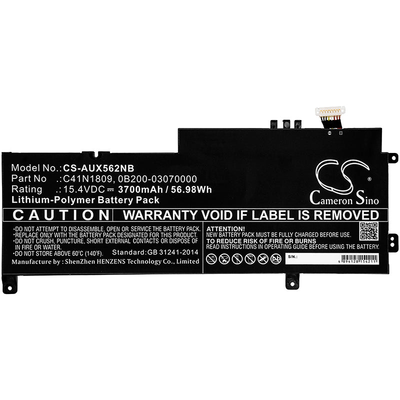 Asus Q536FD Q536FDBI7T15 UX562 UX562FD UX562FD2G Replacement Battery BatteryClerkcom Laptop and Notebook