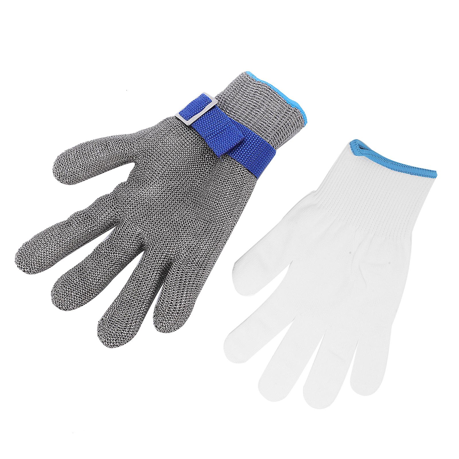 316 Stainless Steel Wire Glove Level 5 Cut Proof Stab Resistant Protection For Work Kitchen Cuttingxxxl