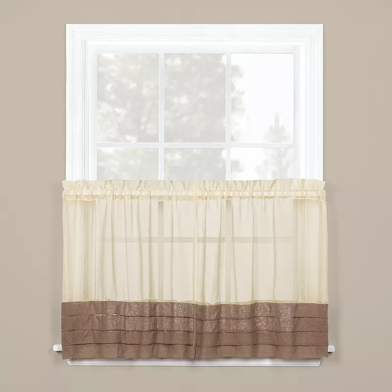 Saturday Knight， Ltd. Cielo Tier Kitchen Window Curtain Set