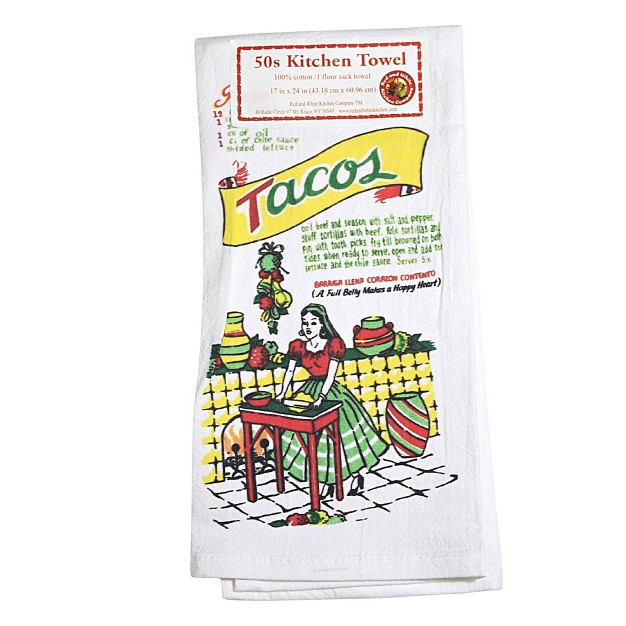 Decorative Towel Tacos Tonight Recipe Cotton 100 Cotton Kitchen Mexican Vl113
