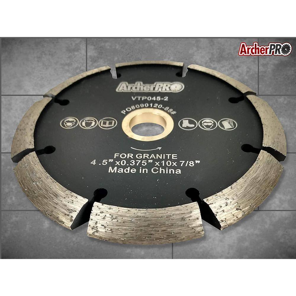 Archer USA 4.5 in. Crack Chaser Diamond Blade for Concrete Repair VTP045-2