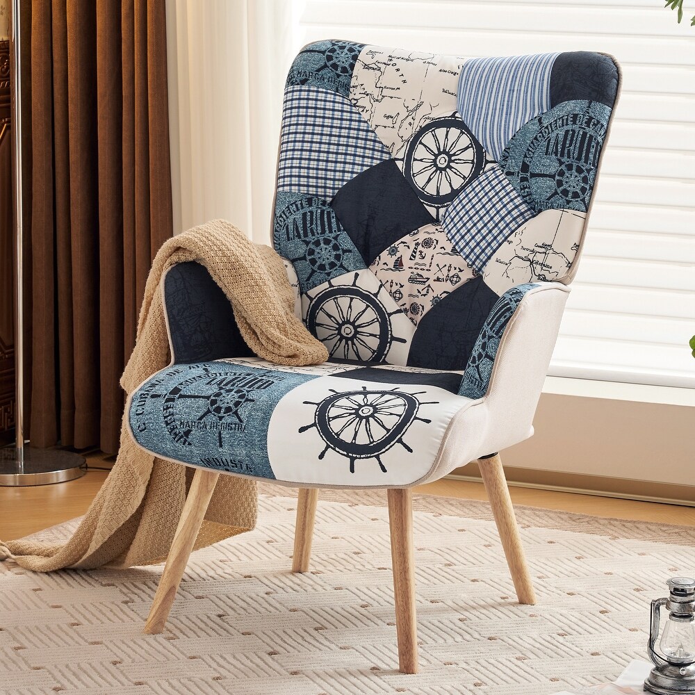 Paramount Accent Chair Multicolor Linen Available in 4 Options