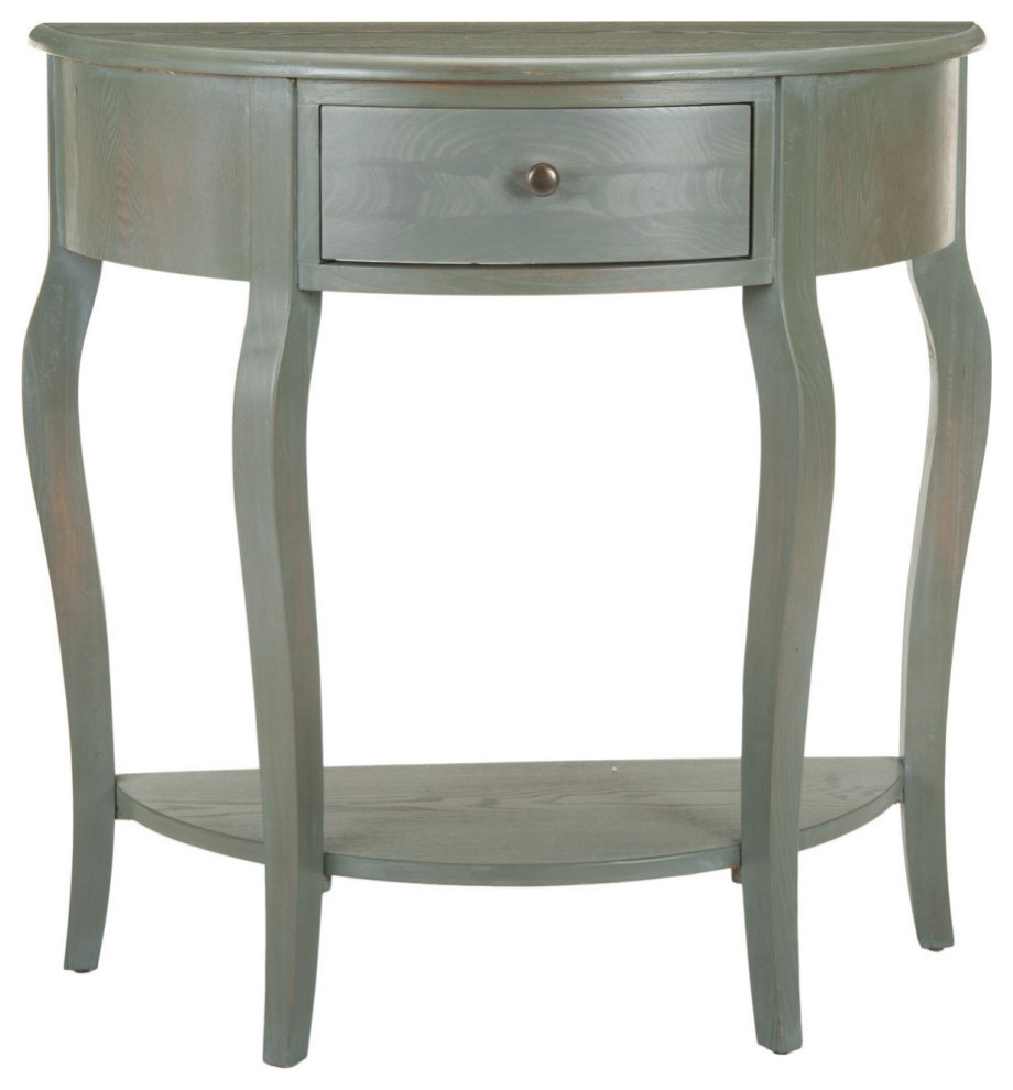 Anna Demilune Small Console Ash Grey   Modern   Console Tables   by Virgil Stanis Design  Houzz