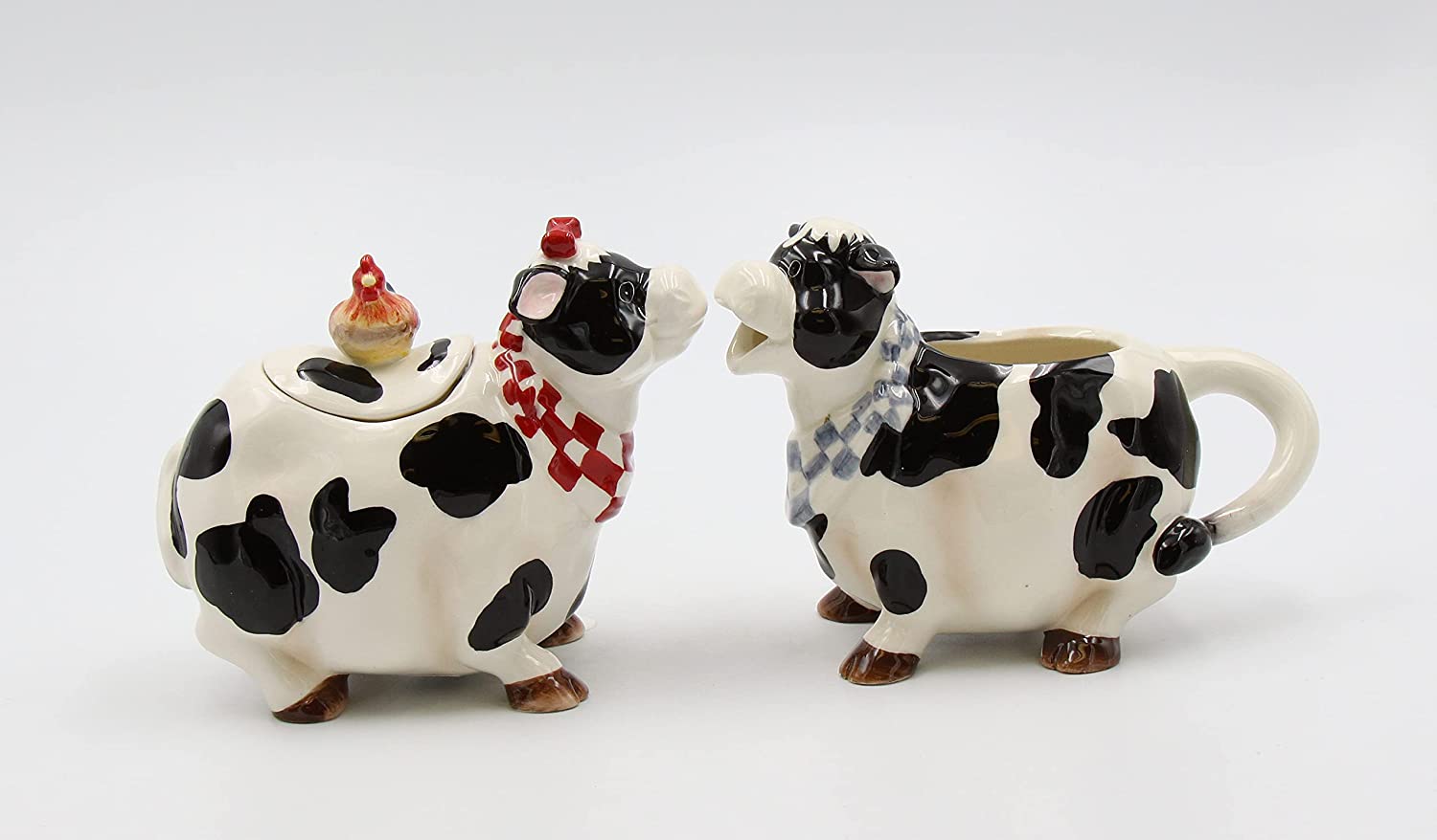 Cosmos Gifts Cow Sugar and Creamer Set