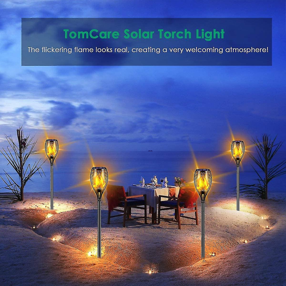 Solar Lights 99 Led Flickering Flame Solar Torches Lights 43