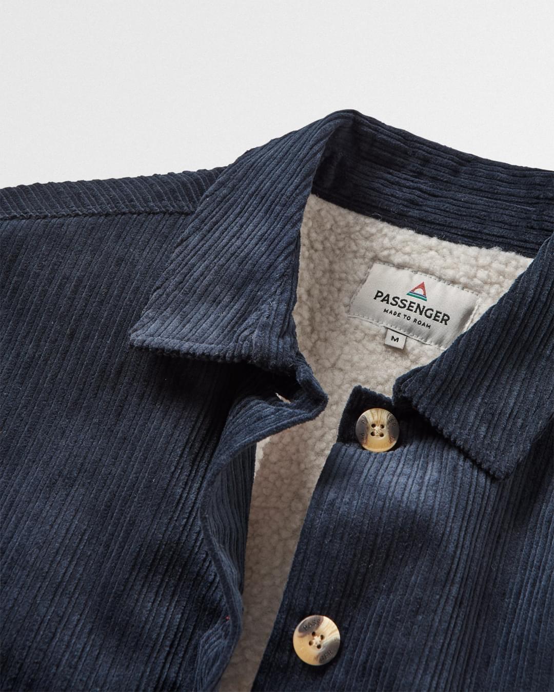 Flint Corduroy Overshirt - Deep Navy