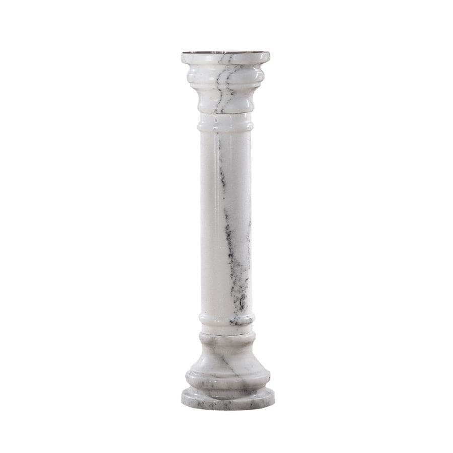 Design Toscano White Solid Large Marble Column