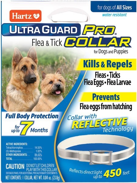 Hartz UltraGuard Pro Reflecting Flea and Tick Collar for Dogs and Puppies