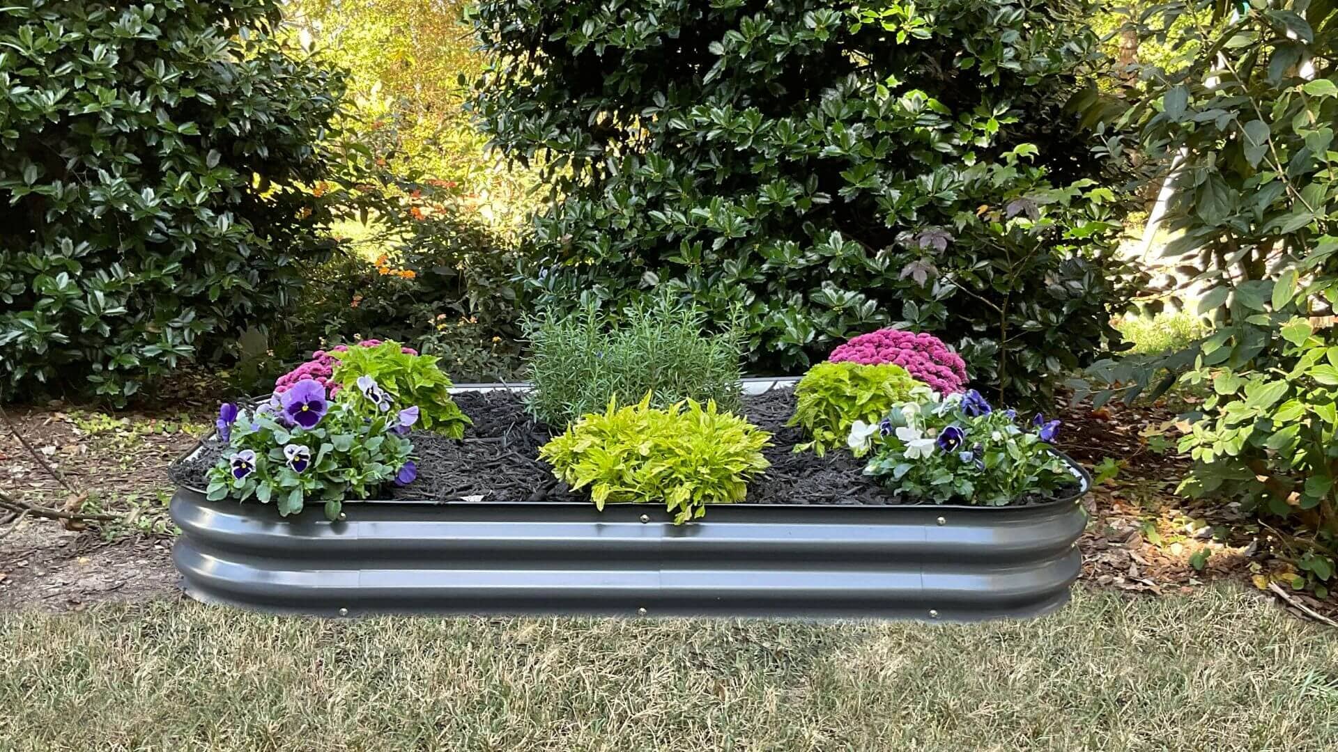 VegHerb's 6-in-1 Metal Raised Garden Bed - (8