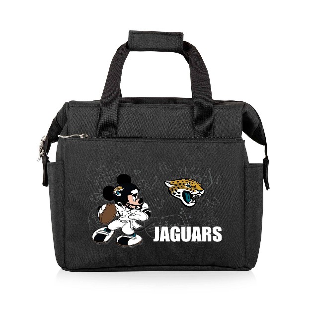 Nfl Jacksonville Jaguars Mickey Mouse On The Go Lunch Cooler Black