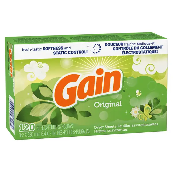 Gain Original Scent Dryer Sheets Scent Booster