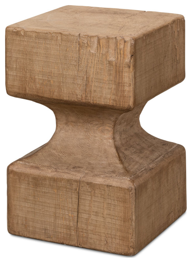 Beam End Stool   Traditional   Footstools And Ottomans   by Sideboards and Things  Houzz