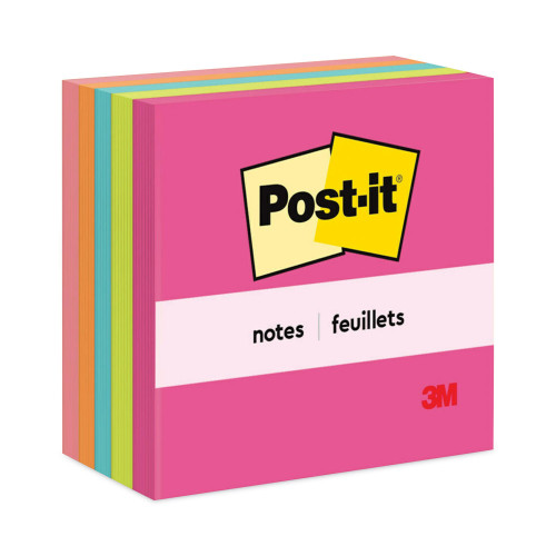 Post-it Original Pads in Cape Town Colors， 3 x 3， 100-Sheet， 5/Pack (6545PK)