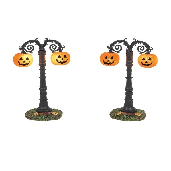 Department 56 Village Halloween Lighted Hallows Eve Street Lamp 2