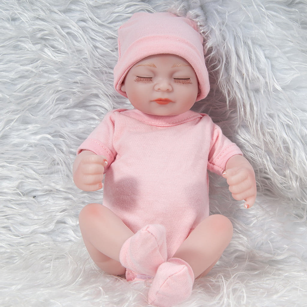 Fridja 28CM Lifelike Baby Dolls Baby Toys For Children 11 Inch Full Silicone Mini Doll