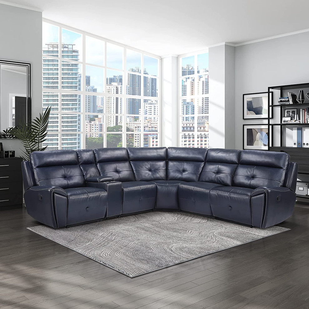 Unique Modular Theater Seating  Dual Recliner Ends With Cup Holders   Modern   Theater Seating   by Decor Love  Houzz