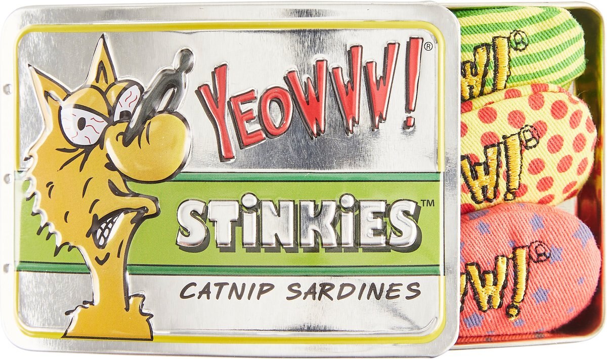 Yeowww! Stinkies Catnip Sardines Cat Toys