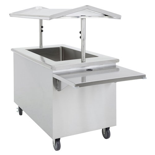 High-Volume Breakfast Cart by Hubert - Double-Sided Stainless Steel Frame