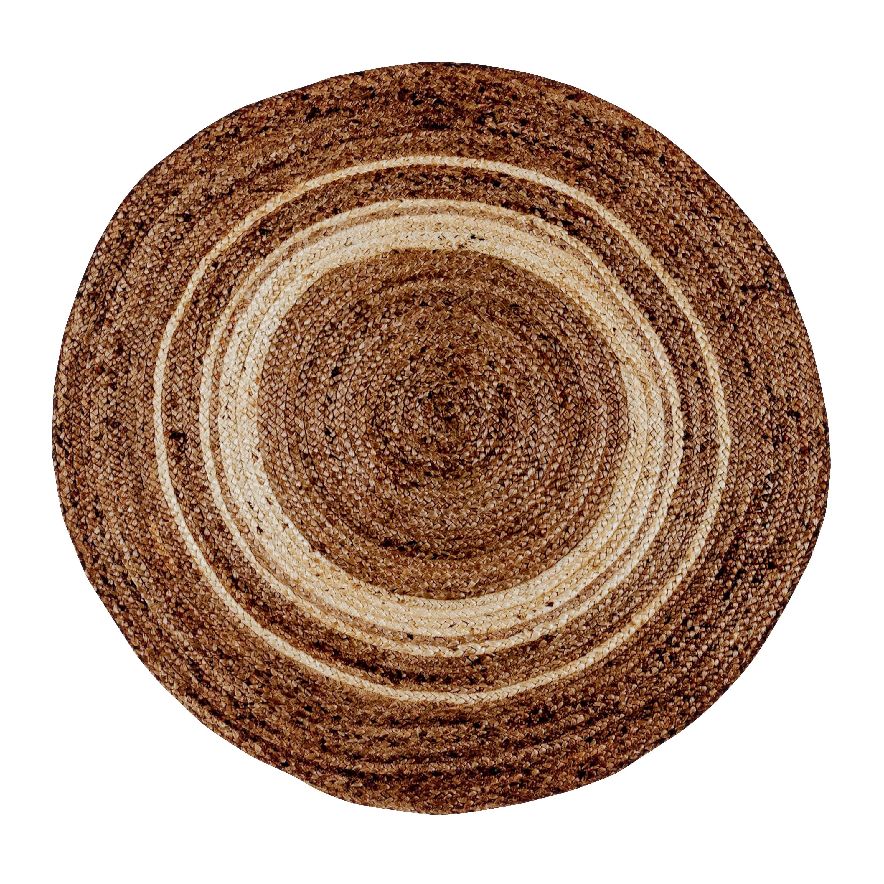 Flash Furniture Round Cottage Natural Area Rug, 4'