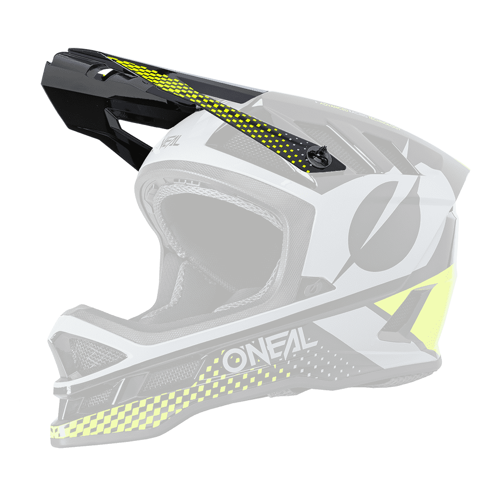 O'Neal Blade Polyacrylite Replacement Visor - Ace - Neon Yellow-Gray