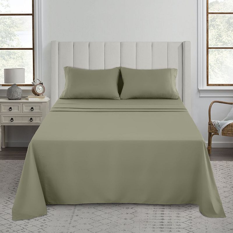 Microfiber Solid Bed Sheet Set - Lux Decor Collection