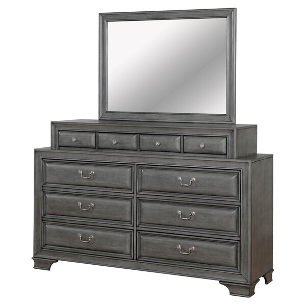 Furniture of America Oslo Traditional 2-piece Dresser and Mirror Set - - 21281915