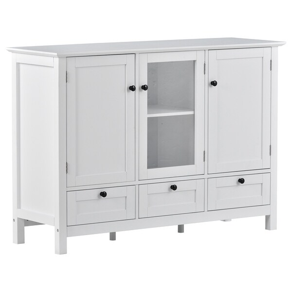 44.9'' Accent Cabinet Modern Console Table Sideboard for Living Room Dining Room With 2 Doors; 3 Drawers - 44.9