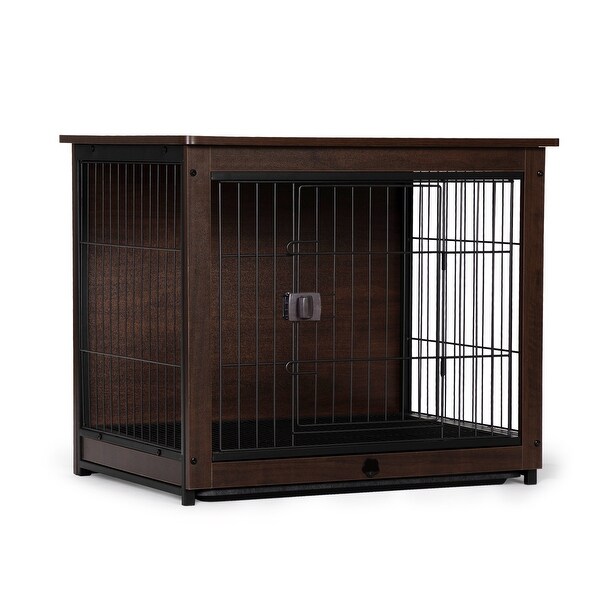 Side Table with Dog Cage Design， Small/ Medium/ Large Sizes to Choose