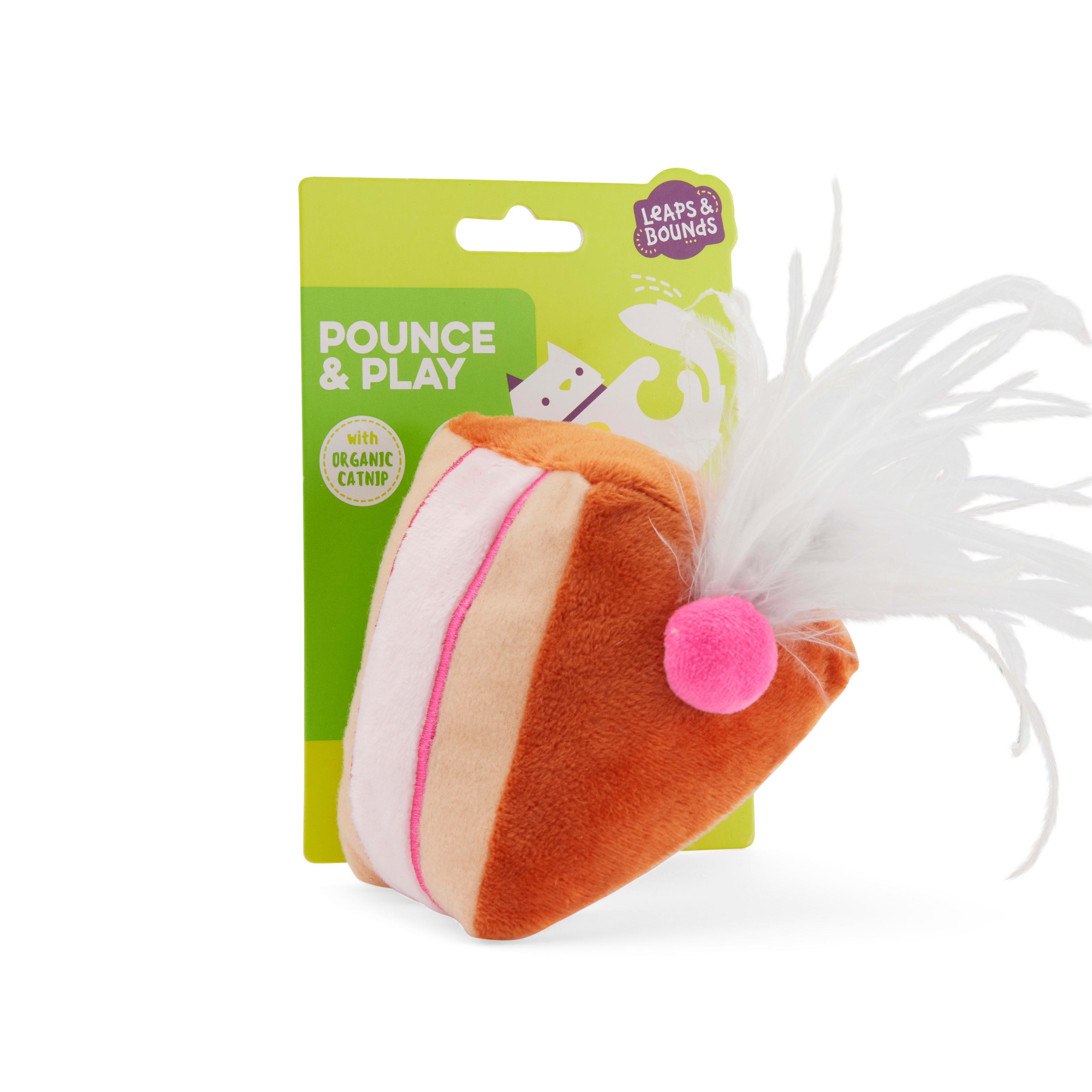 Leaps  Bounds Plush Cake Cat Toy