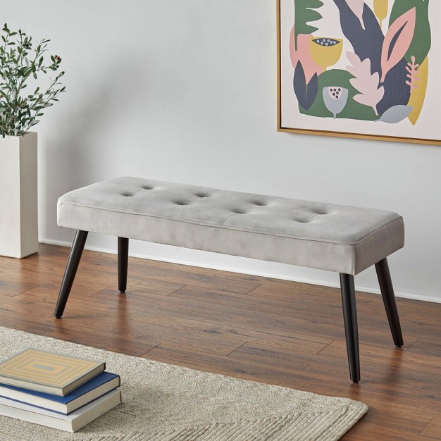 Ellis Velvet Dining Bench Buylateral