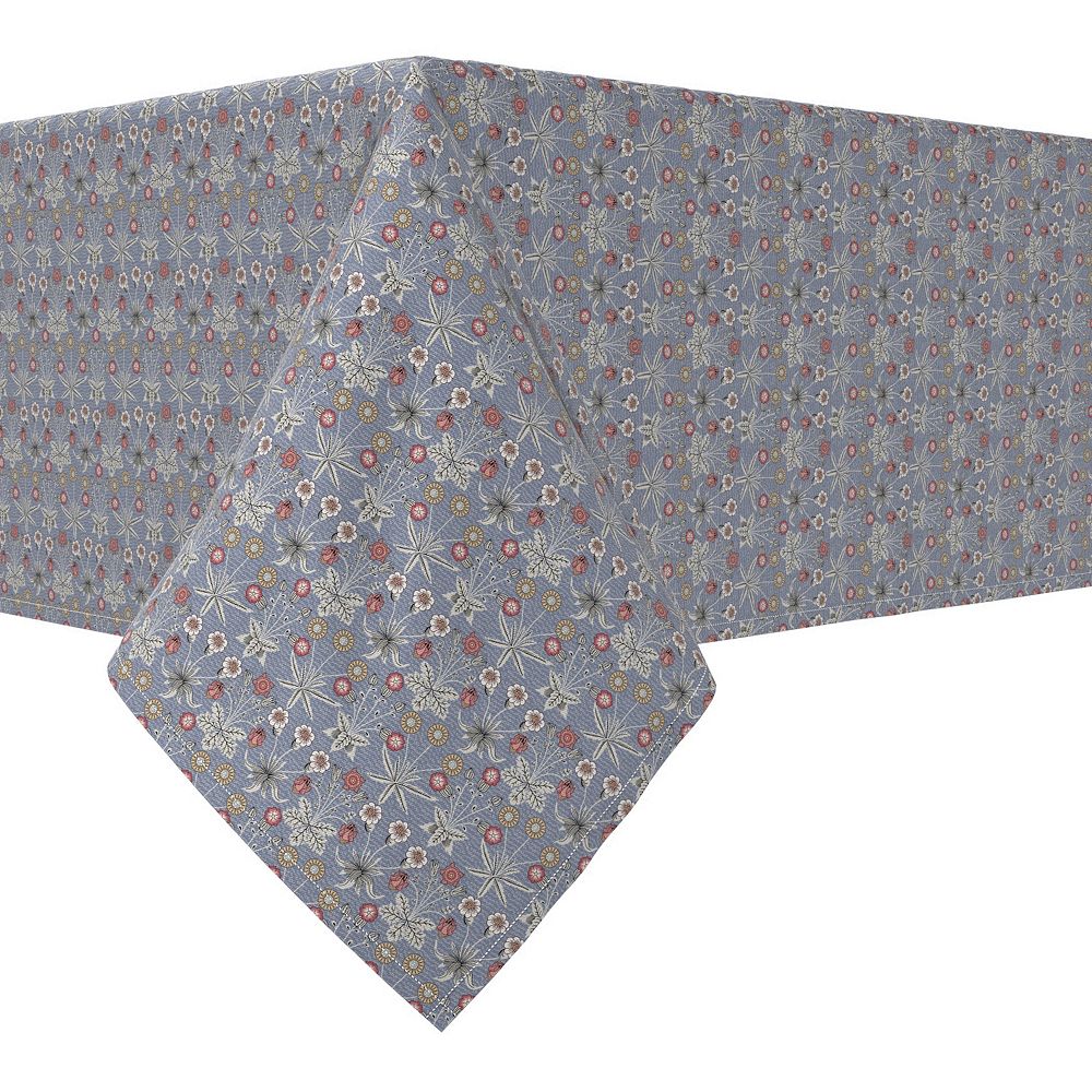 Rectangular Tablecloth， 100% Cotton， 52x120， Floral 50