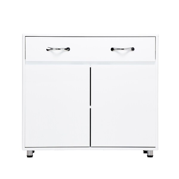 Two door Side TableWhite