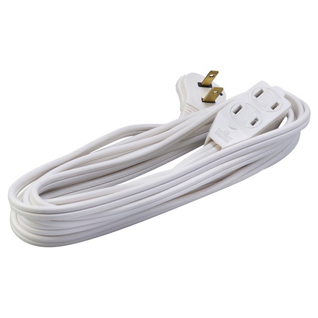 Woods 13 x27 Indoor White Extension Cord